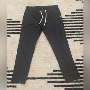 Vuori Womens Ripstop Pants Size XL Dark Gray VW401 Zip Pocket Drawstring